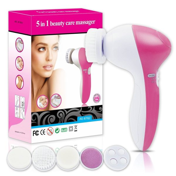 5 In 1 Facial Electric Cleanser And Massager– Compact Skincare Device